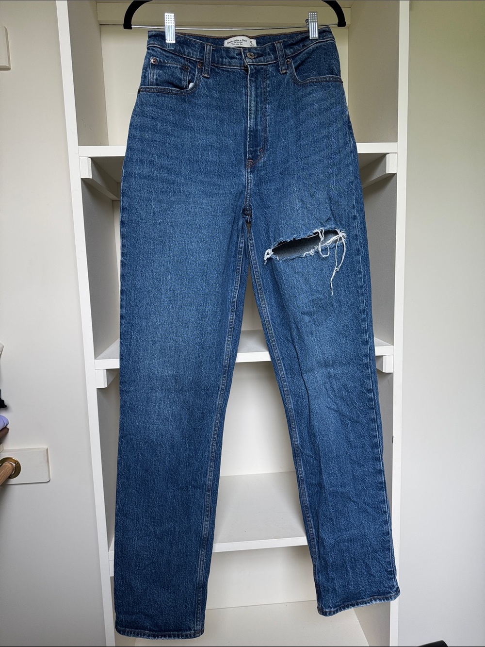 Abercrombie & Fitch 90s Straight Ultra High Rise Jeans - Curve Love, Extra Long